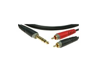 Jack kábel 6,3mm - 2 x RCA Czincz KLOTZ AY3-0300 Jack kábel 6,3mm - 2 x RCA Czincz KLOTZ AY3-0300