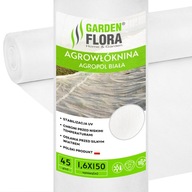 POĽNOHOSPODÁRSKA NETKANÁ BIELA 1,6x150m 45g ZIMA, JESEŇ POĽNOHOSPODÁRSKA NETKANÁ BIELA 1,6x150m 45g ZIMA, JESEŇ
