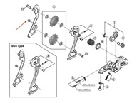 Vnútorná klietka prehadzovačky Shimano Deore XT RD-M781 GS