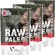 Raw Paleo Kitten Kot 70% HOVÄDZIE 12 x 100g