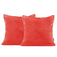 Dekoračné prešívané obliečky na vankúše 45x45cm Červená, 2 ks Dekoračné prešívané obliečky na vankúše 45x45cm Červená, 2 ks
