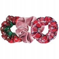 Veľké vianočné gumičky do vlasov SCRUNCHIE Veľké vianočné gumičky do vlasov SCRUNCHIE