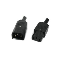 IEC C13 a C14 sada zásuviek + zástrčky IEC C13 a C14 sada zásuviek + zástrčky