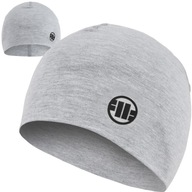 Čiapka PIT BULL SMALL LOGO Beanie šedá tenká od ARI Čiapka PIT BULL SMALL LOGO Beanie šedá tenká od ARI