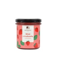 Med s jahodovým lyofilom 400g BARTNIK MAZOWIECKI Med s jahodovým lyofilom 400g BARTNIK MAZOWIECKI