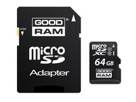 Micro SDXC pamäťová karta Goodram M1AA-0640R12 64 GB adaptér