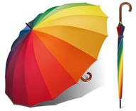 Parasol Happy Rain, tęczowy, długi Parasol Happy Rain, tęczowy, długi