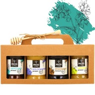 Prírodný medový set 4 x 400 g - TAK LACNEJŠIE!! Prírodný medový set 4 x 400 g - TAK LACNEJŠIE!!