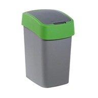 KETER CURVER Flip Bin odpadkový kôš 25l, striebornozelený KETER CURVER Flip Bin odpadkový kôš 25l, striebornozelený