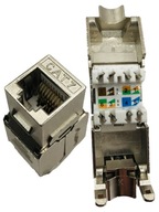 Keystone adaptérový modul beznástrojová zásuvka RJ45 LSA CAT.7 FTP 22-26 AWG Keystone adaptérový modul beznástrojová zásuvka RJ45 LSA CAT.7 FTP 22-26 AWG