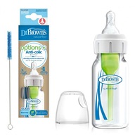 DR BROWN'S OPTIONS Sklenená fľaša 120 ml 0+ DR BROWN'S OPTIONS Sklenená fľaša 120 ml 0+
