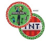 Minecraft papierové taniere 23 cm 8 ks