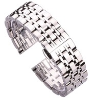 Náramok na hodinky s 18 mm striebornými očkami Náramok na hodinky s 18 mm striebornými očkami