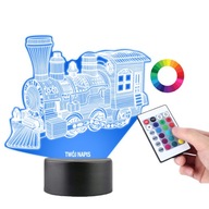 Stolná lampa 3D soška vlaku Stolná lampa 3D soška vlaku