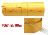 Obojstranná páska 80mm 50m pevná, narezaná na mieru, ručná práca PAPER-TECH Obojstranná páska 80mm 50m pevná, narezaná na mieru, ručná práca PAPER-TECH