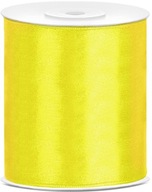Nastavenie stužky stuha žltá žltá s lukmi pre darčeky 100 mm x 25 m Nastavenie stužky stuha žltá žltá s lukmi pre darčeky 100 mm x 25 m