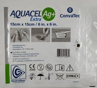 AQUACEL AG EXTRA+ 15x15cm 1ks antibiofilmové iónové striebro