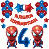 BALÓN SPIDERMAN 4. NARODENINY + SET GARLANDY BALÓN SPIDERMAN 4. NARODENINY + SET GARLANDY