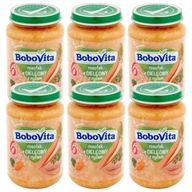 BOBOVITA Teľací vývar s ryžou, 6x190g BOBOVITA Teľací vývar s ryžou, 6x190g
