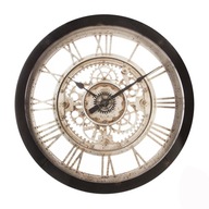 Okrúhle nástenné hodiny s loftovým mechanizmom, 61 cm