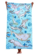 UTERÁK Dolphins moon plážový uterák Super m UTERÁK Dolphins moon plážový uterák Super m