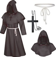 KROJ MNÍŠKA KROJ KŇAZA HALLOWEEN JEDNORÁZOVÝ L KROJ MNÍŠKA KROJ KŇAZA HALLOWEEN JEDNORÁZOVÝ L