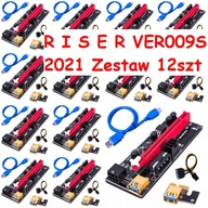 Sada 12ks Riser 009S GOLD USB 3.0 PCI-E 1x-16x Sada 12ks Riser 009S GOLD USB 3.0 PCI-E 1x-16x