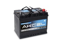 AKCEL 70AH, 550A, P+ BATÉRIA AKCEL 70AH, 550A, P+ BATÉRIA