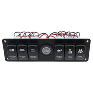 6 Farebný panel Gang Rocker Switch 6 Farebný panel Gang Rocker Switch