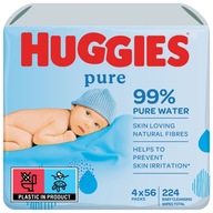 HUGGIES Čisté vlhčené obrúsky 4x 56 ks HUGGIES Čisté vlhčené obrúsky 4x 56 ks
