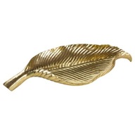 Zlatý tanier v tvare listu