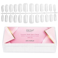 EM Nail Square Tunnel Tips Clear 504 ks. EM Nail Square Tunnel Tips Clear 504 ks.