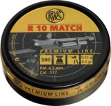 RWS R10 Match 4,5 mm 0,53 g pelety, 500 ks.