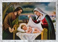 OBRAZ 55x75 SVÄTÁ RODINA JEŽIŠ BIELY RÁM OBRAZ 55x75 SVÄTÁ RODINA JEŽIŠ BIELY RÁM