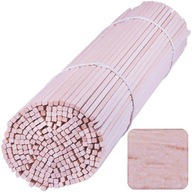 Drsné tyčinky z cukrovej vaty Štvorcové tyčinky BUK 27 cm 100 ks Drsné tyčinky z cukrovej vaty Štvorcové tyčinky BUK 27 cm 100 ks