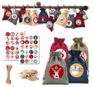 ADVENTNÝ KALENDÁR DIY TAŠKA NA ZÁvesné struny ADVENTNÝ KALENDÁR DIY TAŠKA NA ZÁvesné struny