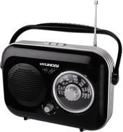 RETRO ŠTÝL RÁDIO ANTÉNA HYUNDAI PR100 ČIERNA RETRO ŠTÝL RÁDIO ANTÉNA HYUNDAI PR100 ČIERNA