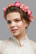 Veniec s kvetinovou hlavou.Boho gumička do vlasov Veniec s kvetinovou hlavou.Boho gumička do vlasov