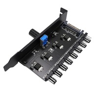Hub Splitter 8x od 3 do 4 PIN PWM ventilátorov Hub Splitter 8x od 3 do 4 PIN PWM ventilátorov