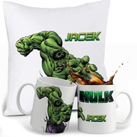 SET HRNČEK HULK + VANKÚŠ + MENO SET HRNČEK HULK + VANKÚŠ + MENO