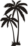Nálepka na stenu s tropickou palmou Nálepka na stenu s tropickou palmou