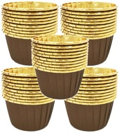 Formy na muffiny hnedé x50 Formy na muffiny hnedé x50