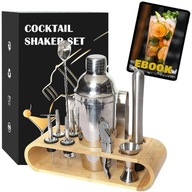 BARMANSKÝ SET PREMIUM NÁPOJE SHAKER NÁPOJE SHAKER 17 POLOŽKOV + E-KNIHA BARMANSKÝ SET PREMIUM NÁPOJE SHAKER NÁPOJE SHAKER 17 POLOŽKOV + E-KNIHA