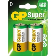 Alkalická batéria, 1,5V 2 ks GP Super D LR20