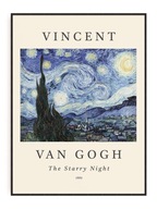 van Gogh - Hviezdna noc OBRAZ Z PLAGÁTU 30x40 A3
