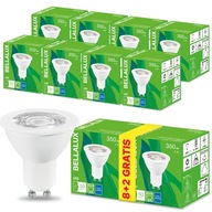 8x GU10 LED žiarovka 5W 50W 4000K BELLALUX + ZADARMO 8x GU10 LED žiarovka 5W 50W 4000K BELLALUX + ZADARMO
