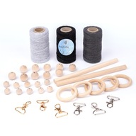 ZÁKLADNÁ SEDÁ SADA MACRAME BAVLNENÁ ŠŤUNKA 36 ZÁKLADNÁ SEDÁ SADA MACRAME BAVLNENÁ ŠŤUNKA 36