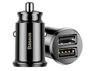 Baseus Grain autonabíjačka 2x USB 5V 3.1A čierna Baseus Grain autonabíjačka 2x USB 5V 3.1A čierna