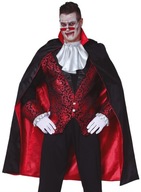 Black CAPEA s podšívkou Diabol VAMPIRE Halloween karnevalová guľa 115 cm Black CAPEA s podšívkou Diabol VAMPIRE Halloween karnevalová guľa 115 cm