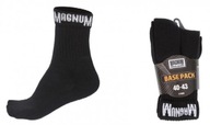 Magnum Base Pack Socks Black 40 až 43 3 páry